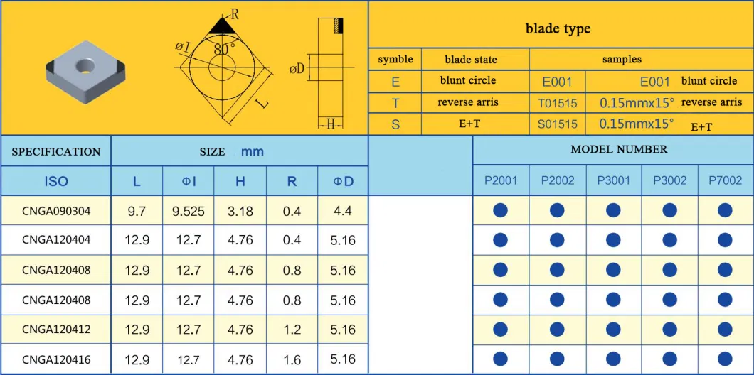 CNC Lathe Indexable Turning Tools PCBN Super Hard Tools